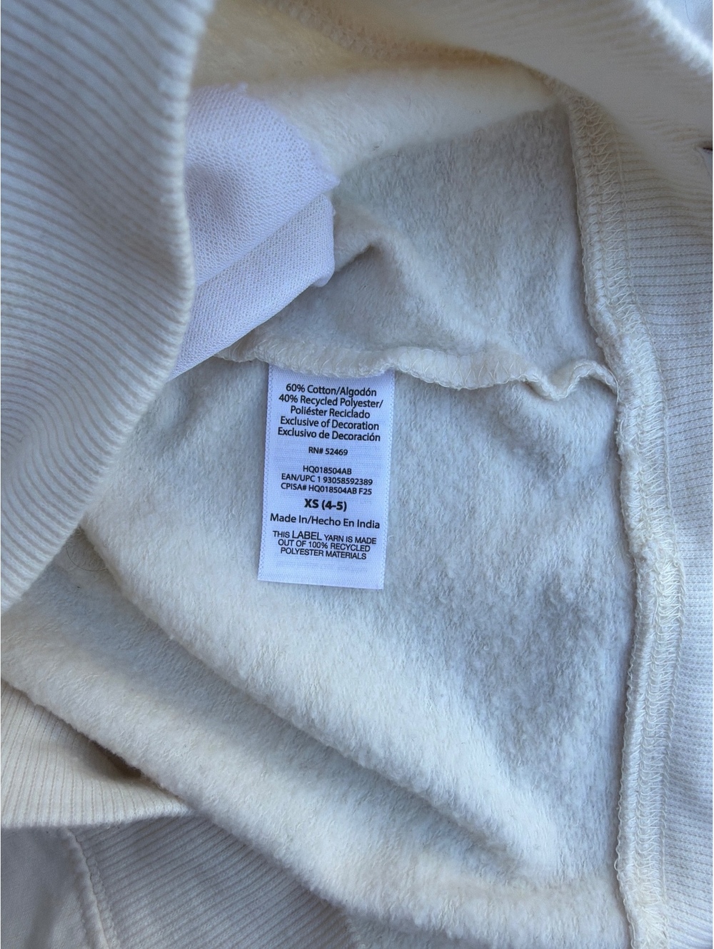 Hello Kitty Kids XS (4-5) White Pullover Hoodie Graphic Sweatshirt - Picture 4 of 7